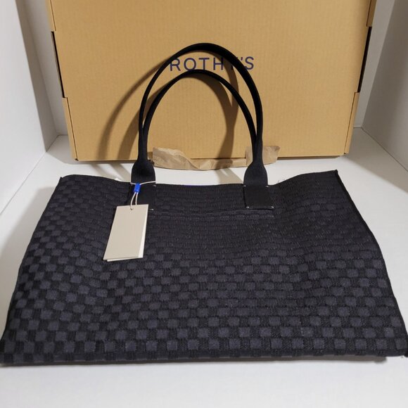 Rothy's The Classic Tote in Black Sand - Picture 2 of 7